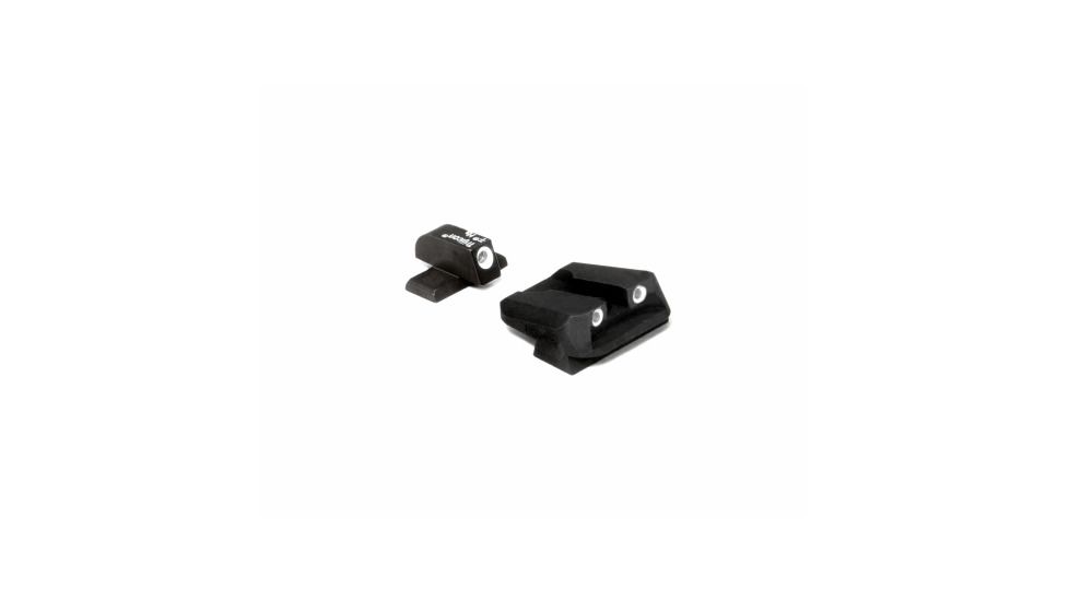 Trijicon Bright &amp; Tough 3 Dot Night Sight Set, Green Front &amp; Green Novak Rear for Sig P229
