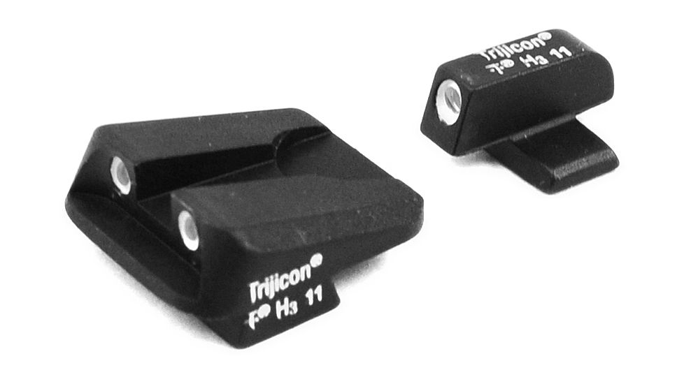 Trijicon Bright &amp; Tough 3 Dot Night Sight Set, Green Front, Green Novak Rear - SIG All Models Except P229 - SG05