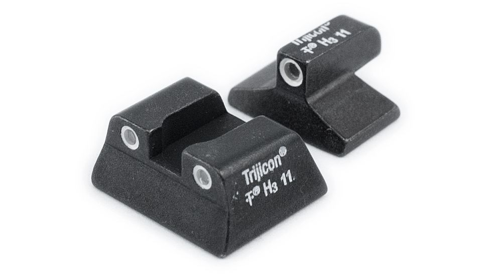 Trijicon Bright &amp; Tough 3 Dot Night Sight Set, Green Front &amp; Green Short Rear - H&amp;K P7