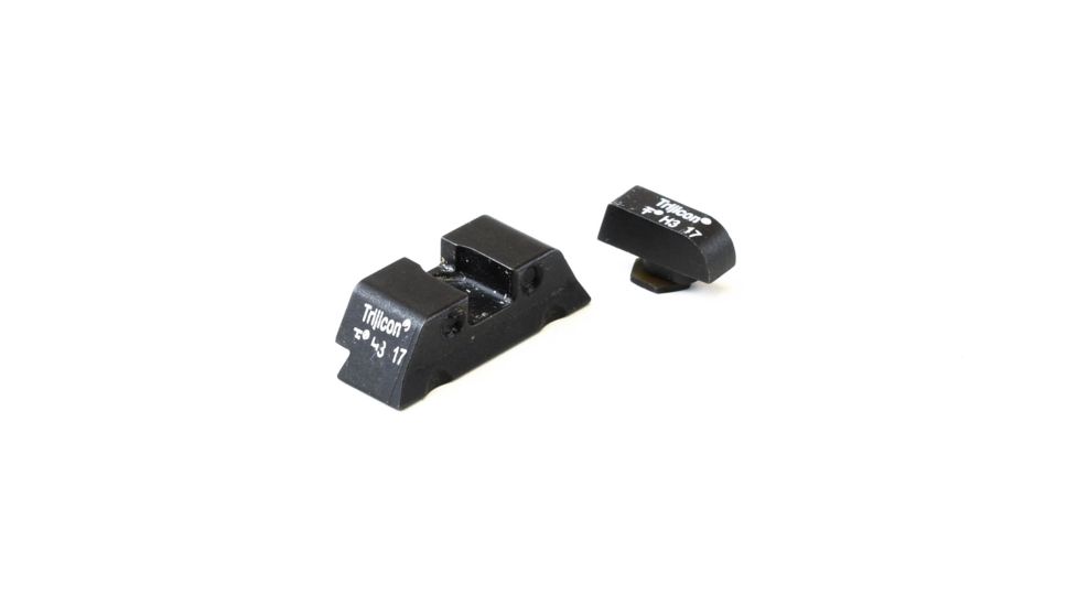 Trijicon Bright &amp; Tough 3 Dot Night Sight Set, Green Front &amp; Rear - For Glock 17/17L/19/22/23/24/26/27/33/34/35/38/39 - GL01