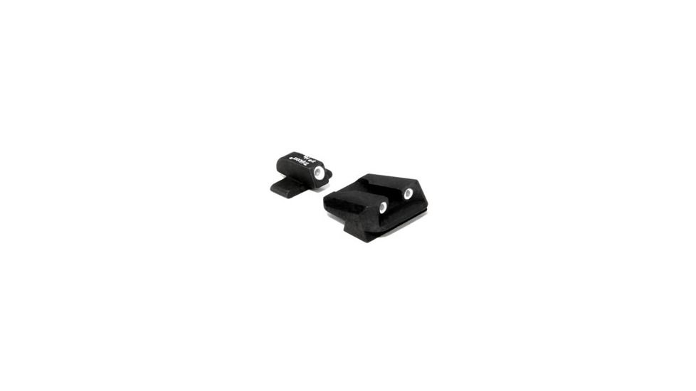 Trijicon Bright &amp; Tough 3 Dot Night Sight Set, Green Front, Yellow Novak Rear - SIG All Models Except P229 - SG05Y