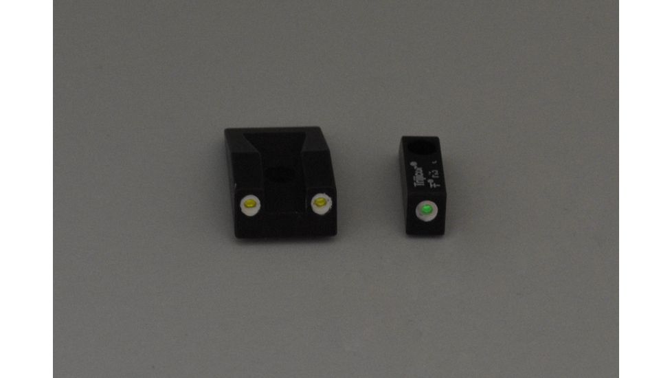 Trijicon Bright &amp; Tough 3 Dot Night Sight Set, Green Front &amp; Yellow Rear - Taurus PT111/132/138/140/145
