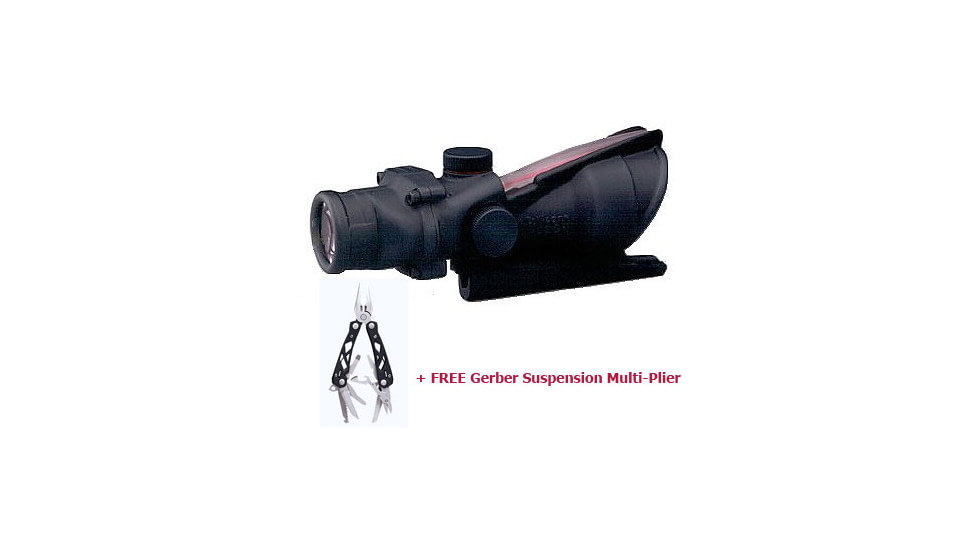 Trijicon ACOG 3.5x35 Dual Ill Rifle Scope w/Mount &amp; Free Multitool, Red Donut BAC Reticle