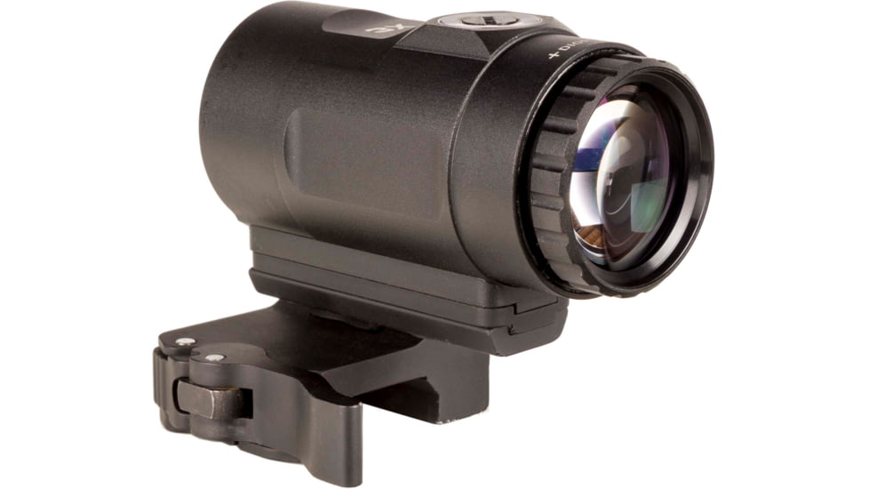 Trijicon MRO HD 3X Red Dot Sight Magnifiers w/Adjustable Height Quick Release, Flip to Side Mount, Black, 2600001