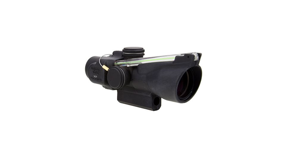 Trijicon 3x24 XB Compact ACOG Crossbow Scope, Dual Illuminated Green Chevron 300-340fps Bolt Drop Reticlew/M16 Carry Handle Base 400143