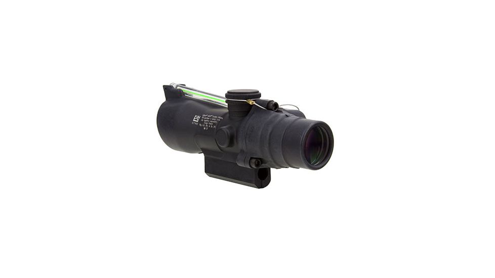 Trijicon 3x24 XB Compact ACOG Crossbow Scope, Dual Illuminated Green Chevron 300-340fps Bolt Drop Reticlew/M16 Carry Handle Base 400143