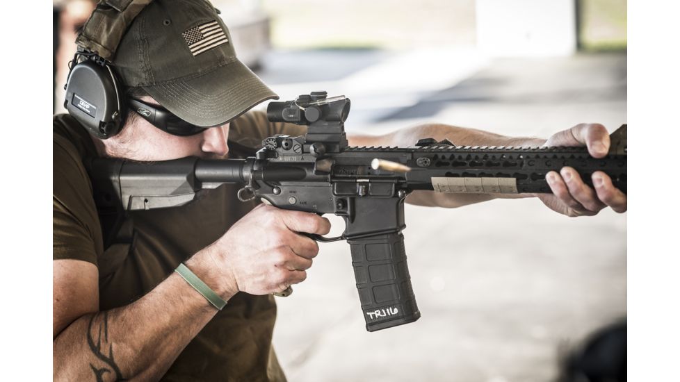 Trijicon ACOG TA33 3x30mm Rifle Scope, Black, Amber Crosshair .308 / 168 Grain Reticle, MOA Adjustment, 400122