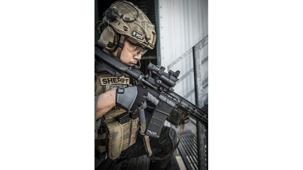 Trijicon ACOG TA33 3x30mm Rifle Scope, Black, Amber Crosshair .308 / 168 Grain Reticle, MOA Adjustment, 400122