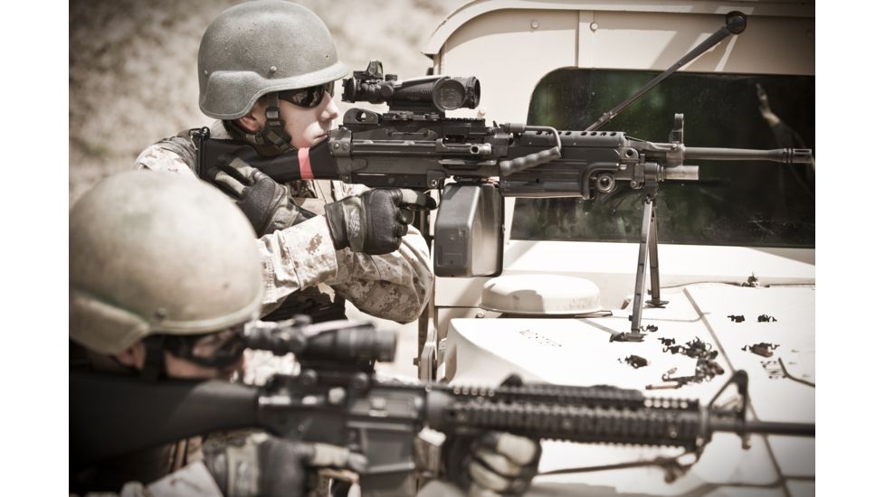 Trijicon ACOG TA33 3x30mm Rifle Scope, Black, Amber Crosshair .308 / 168 Grain Reticle, MOA Adjustment, 400122