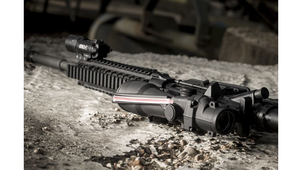 Trijicon ACOG TA33 3x30mm Rifle Scope, Black, Amber Crosshair .308 / 168 Grain Reticle, MOA Adjustment, 400122