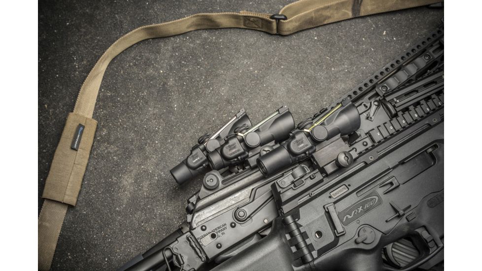 Trijicon ACOG TA33 3x30mm Rifle Scope, Black, Amber Crosshair .308 / 168 Grain Reticle, MOA Adjustment, 400122