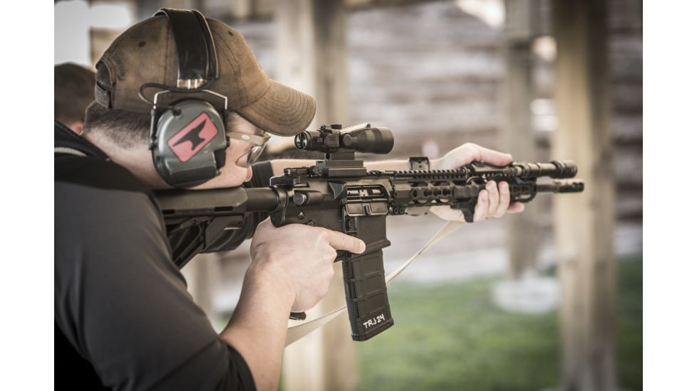 Trijicon ACOG TA33 3x30mm Rifle Scope, Black, Amber Crosshair .308 / 168 Grain Reticle, MOA Adjustment, 400122