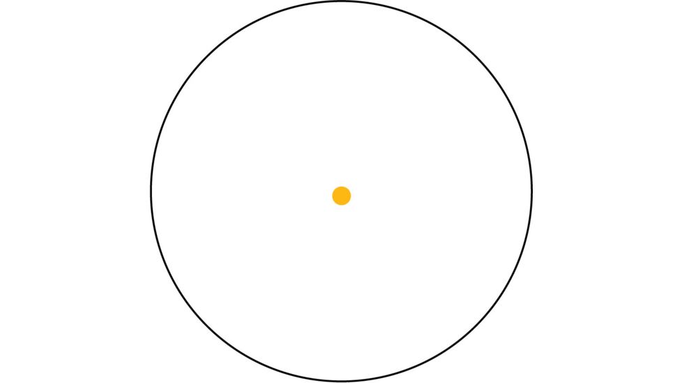 Trijicon 42mm Reflex Amber 4.5 MOA Dot Reticle Sight, Black w/ Flattop mount RX34-14