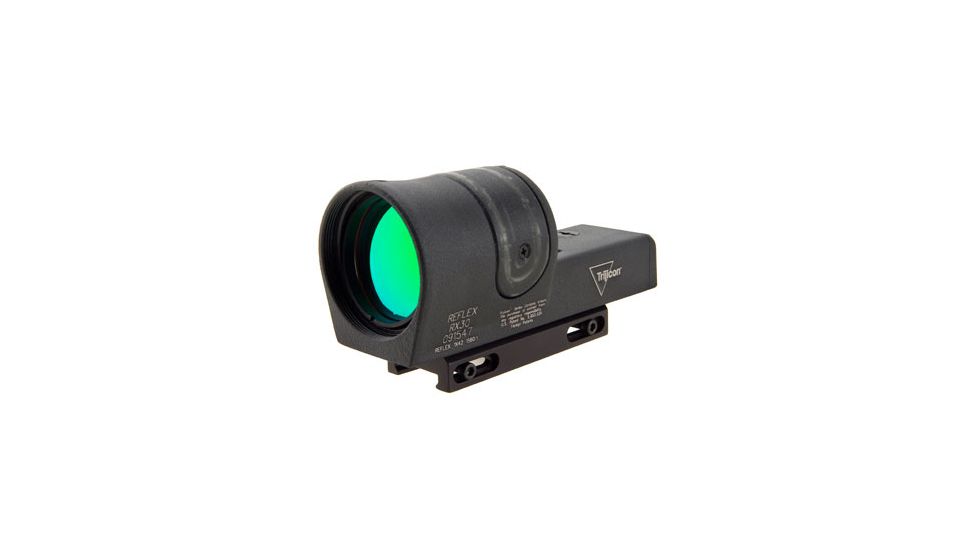 Trijicon 42mm Reflex 6pt5 Moa Amber Dot Sight Black Weaver Mount Rx30 11 Front V1