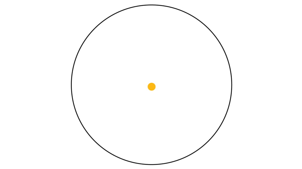Trijicon 42mm Reflex Amber 4.5 MOA Dot Reticle Sight, Black w/ TA51 Flattop Mount RX34A-51
