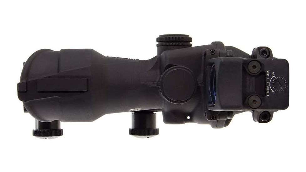 Trijicon 4x32 ACOG Rifle Scope, Center Illuminated Amber Crosshair .223 Reticle w/ Colt Knob Thumbscrew Mount &amp; LED 3.25 MOA Red Dot RMR Type 2, Black, 100556