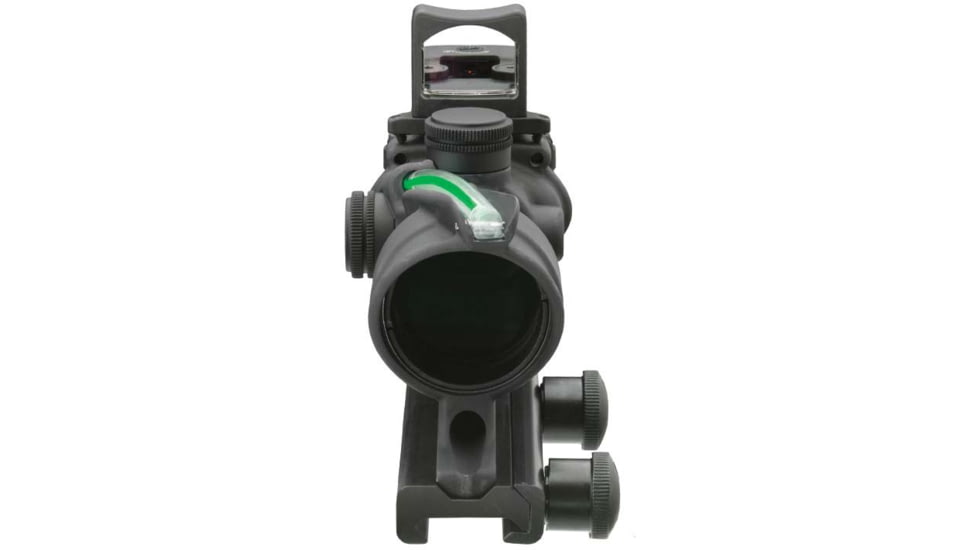 Trijicon 4x32 ACOG Rifle Scope, Dual Illuminated Green Chevron .223 Reticle w/ Colt Knob Thumbscrew Mount &amp; LED 3.25 MOA Red Dot RMR Type 2, Black, 100548