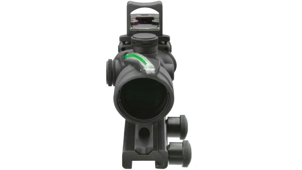 Trijicon 4x32 ACOG Rifle Scope, Dual Illuminated Green Crosshair .223 Reticle w/ Colt Knob Thumbscrew Mount &amp; LED 3.25 MOA Red Dot RMR Type 2, Black, 100552