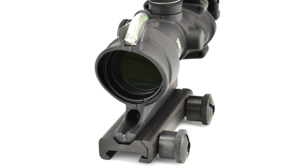 Trijicon 4x32 ACOG Rifle Scope, Dual Illuminated Green Crosshair .223 Reticle w/ Colt Knob Thumbscrew Mount &amp; LED 3.25 MOA Red Dot RMR Type 2, Black, 100552