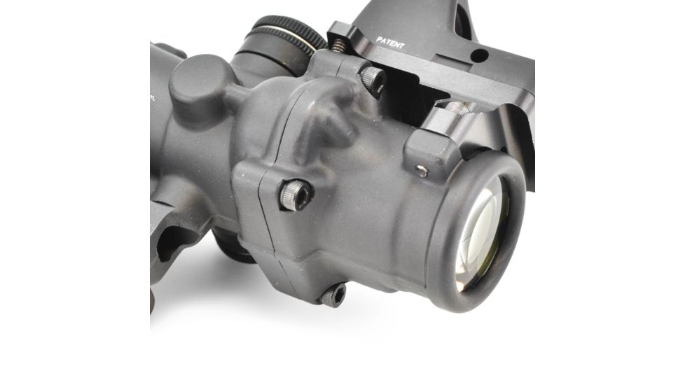 Trijicon 4x32 ACOG Rifle Scope, Dual Illuminated Green Crosshair .223 Reticle w/ Colt Knob Thumbscrew Mount &amp; LED 3.25 MOA Red Dot RMR Type 2, Black, 100552