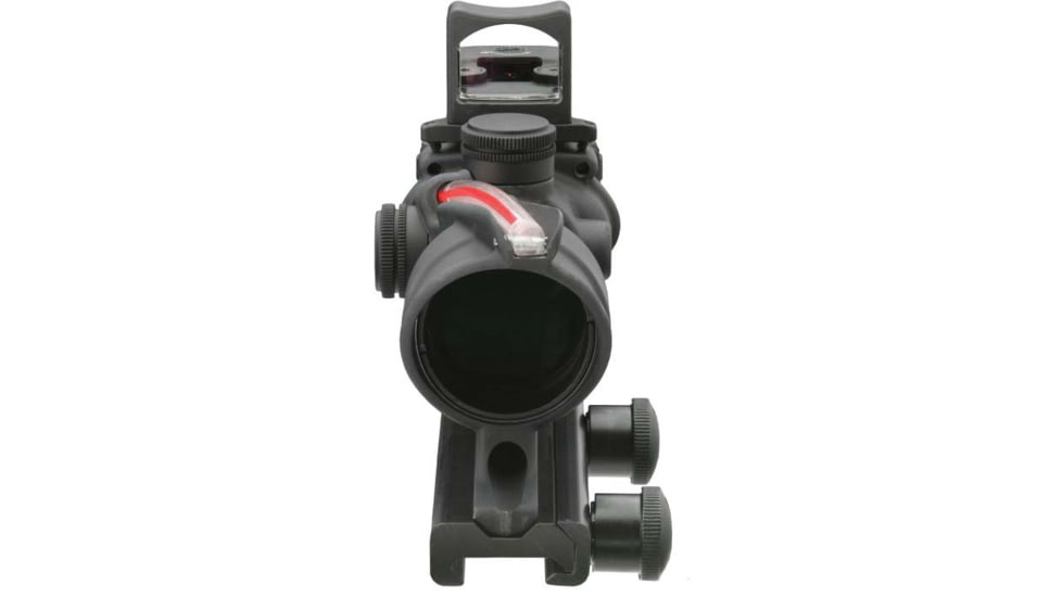 Trijicon 4x32 ACOG Rifle Scope, Dual Illuminated Red Chevron .223 Reticle w/ Colt Knob Thumbscrew Mount &amp; LED 3.25 MOA Red Dot RMR Type 2, Black, 100549