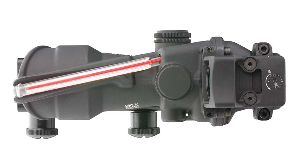Trijicon 4x32 ACOG Rifle Scope, Dual Illuminated Red Chevron .223 Reticle w/ Colt Knob Thumbscrew Mount &amp; LED 3.25 MOA Red Dot RMR Type 2, Black, 100549