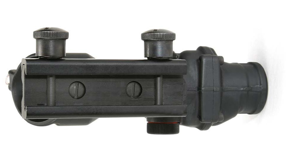 Trijicon 4x32 ACOG Rifle Scope, Dual Illuminated Red Chevron .223 Reticle w/ Colt Knob Thumbscrew Mount &amp; LED 3.25 MOA Red Dot RMR Type 2, Black, 100549