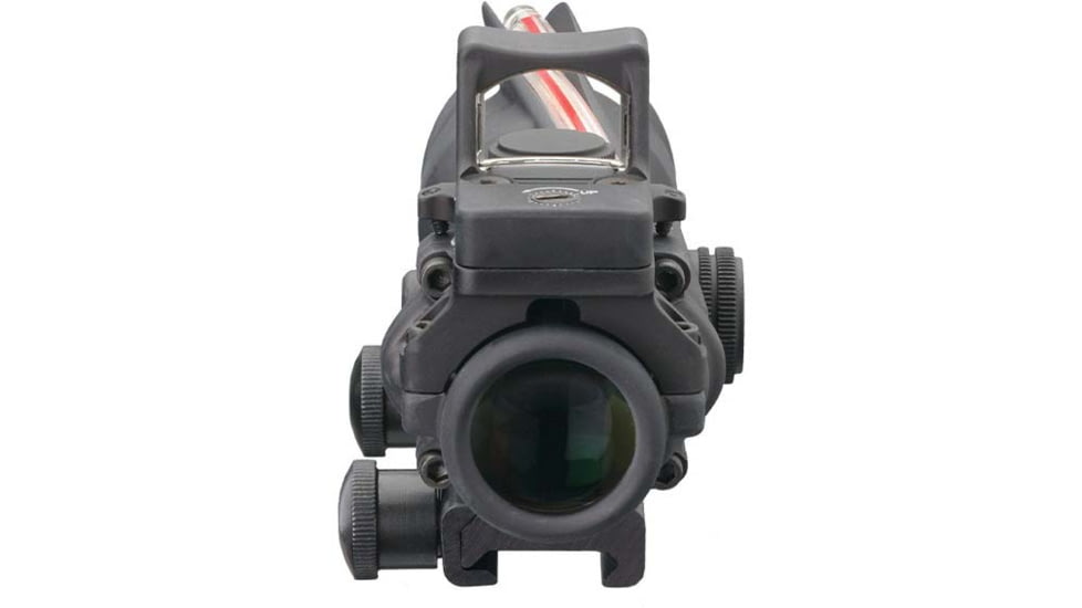 Trijicon 4x32 ACOG Rifle Scope, Dual Illuminated Red Crosshair .223 Reticle w/ Colt Knob Thumbscrew Mount &amp; LED 3.25 MOA Red Dot RMR Type 2, Black, 100550