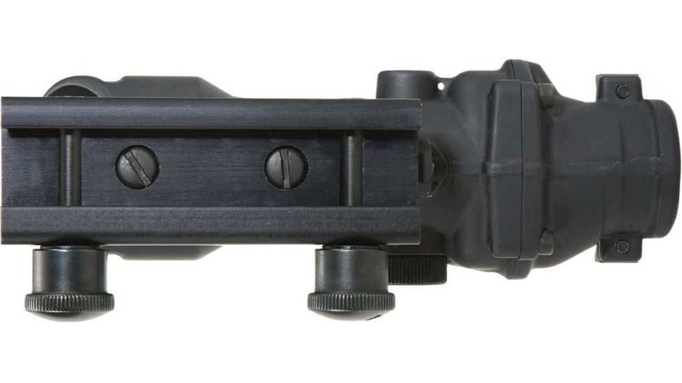 Trijicon 4x32 ACOG Rifle Scope, Dual Illuminated Red Crosshair .223 Reticle w/ Colt Knob Thumbscrew Mount &amp; LED 3.25 MOA Red Dot RMR Type 2, Black, 100550