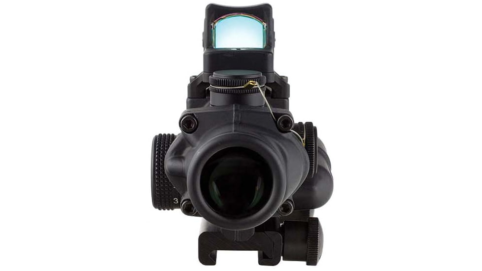 Trijicon 4x32 ACOG Rifle Scope, LED Red Crosshair .223 Reticle w/ Colt Knob Thumbscrew Mount &amp; Adjustable LED 3.25 MOA Red Dot RMR Type 2, Black, 100564
