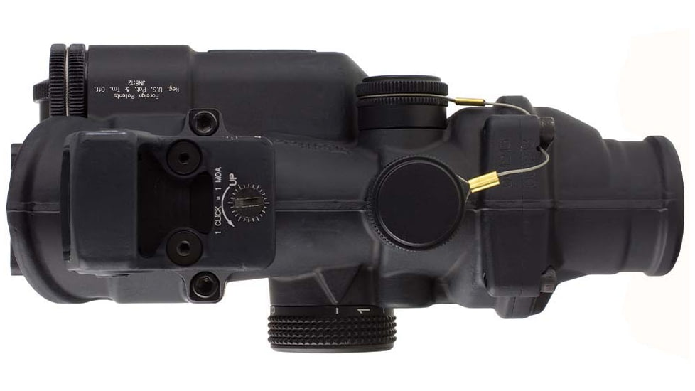 Trijicon 4x32 ACOG Rifle Scope, LED Red Crosshair .223 Reticle w/ Colt Knob Thumbscrew Mount &amp; Adjustable LED 3.25 MOA Red Dot RMR Type 2, Black, 100564