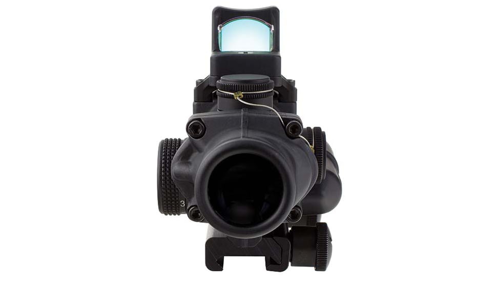 Trijicon 4x32 ACOG Rifle Scope, LED Red Crosshair .223 Reticle w/ Colt Knob Thumbscrew Mount &amp; LED 3.25 MOA Red Dot RMR Type 2, Black, 100558