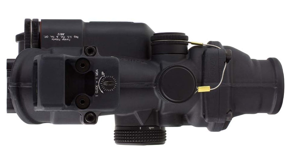 Trijicon 4x32 ACOG Rifle Scope, LED Red Crosshair .223 Reticle w/ Colt Knob Thumbscrew Mount &amp; LED 3.25 MOA Red Dot RMR Type 2, Black, 100558