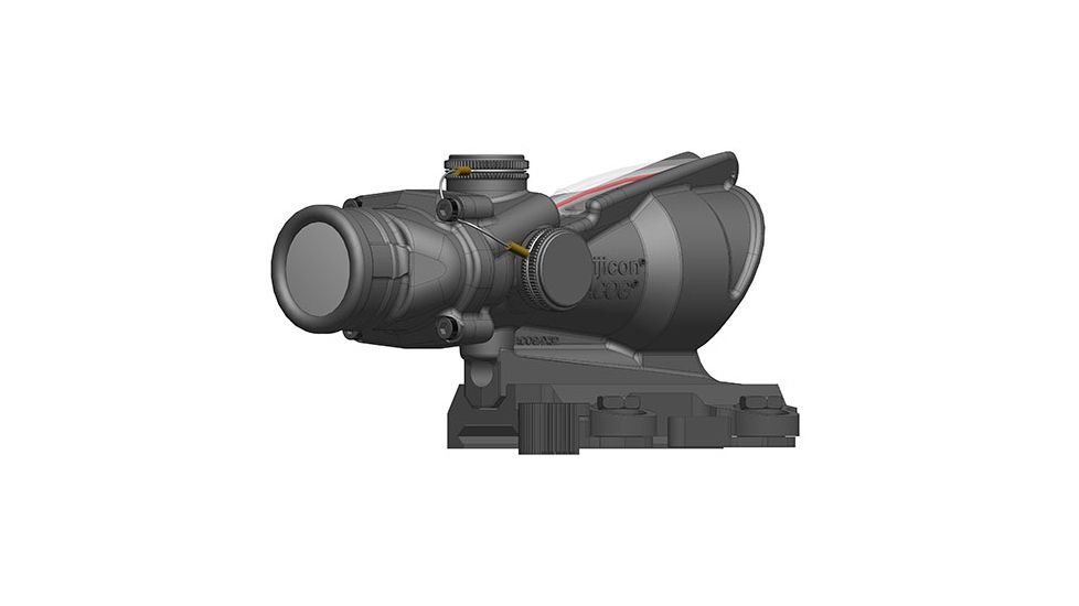Trijicon 4x32 ACOG Scope, Dual Illuminated Red Horseshoe/Dot M855 RCO Reticle w/ LaRue Tactical LT799 Mount, Red TA31-D-100582