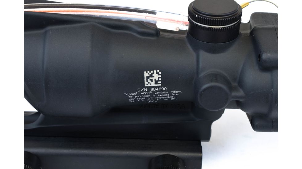 Trijicon 4x32 BAC ACOG Rifle Scope,Dual Illuminated Red Crosshair 300BLK Reticle w/TA51 Mount 100411