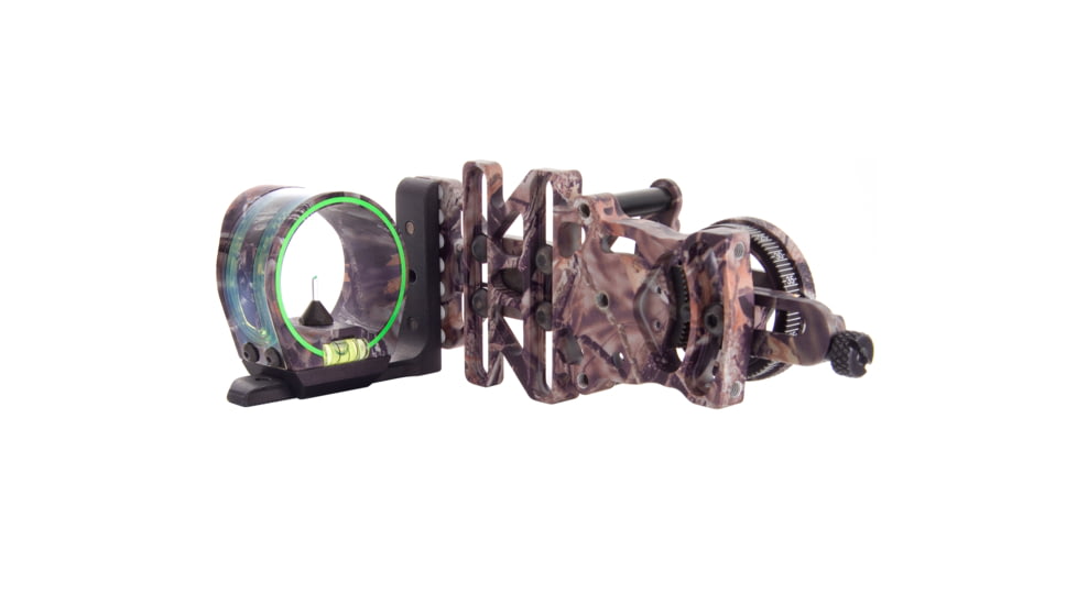 Trijicon AccuPin Bow Sight - Green w/Dovetail Base &amp; AccuDial Mount, Right Hand, Lost BW50G-LS