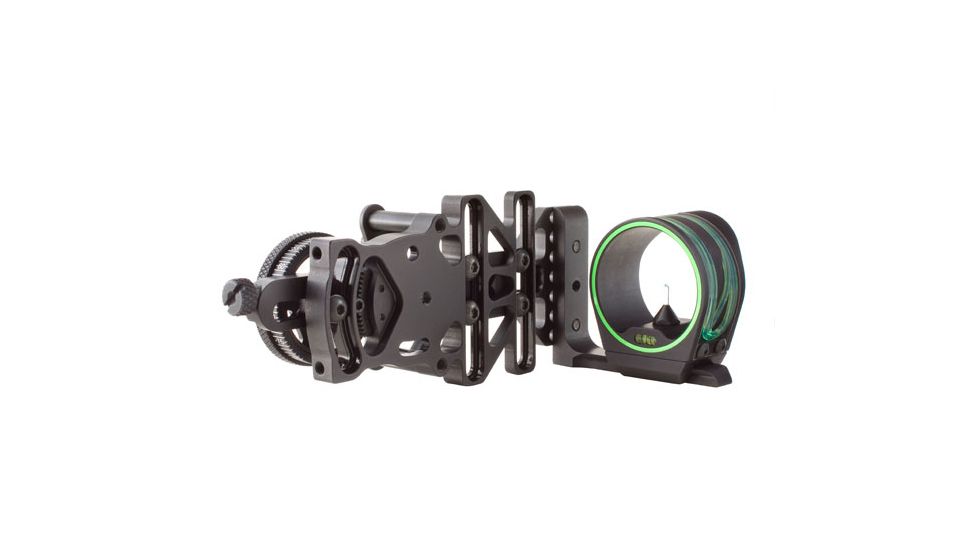 Trijicon AccuPin Bow Sight Green with AccuDial Mount LH- Black BW51G-BL