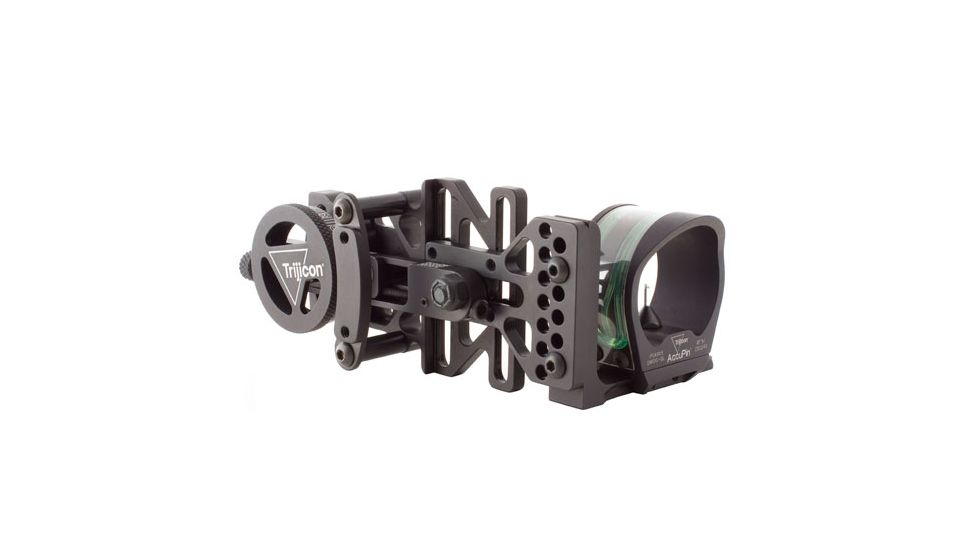 Trijicon AccuPin Bow Sight Green with AccuDial Mount RH - Black BW50G-BL