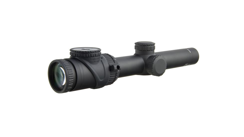 Trijicon AccuPoint TR-25 1-6x24mm Rifle Scope, 30 mm Tube, Second Focal Plane, Black, Red BAC Triangle Post Reticle, MOA Adjustment, 200090