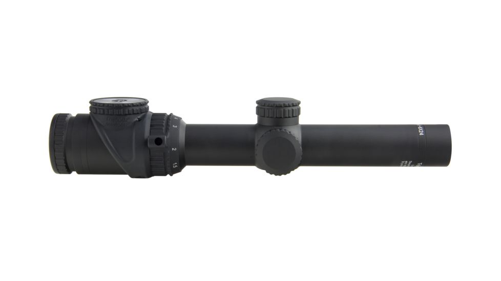 Trijicon AccuPoint TR-25 1-6x24mm Rifle Scope, 30 mm Tube, Second Focal Plane, Black, Red BAC Triangle Post Reticle, MOA Adjustment, 200090