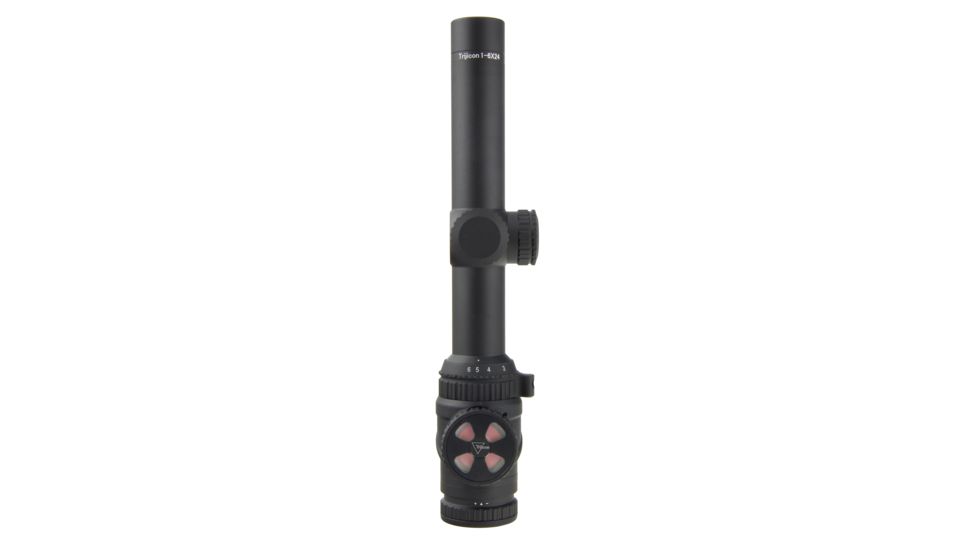 Trijicon AccuPoint TR-25 1-6x24mm Rifle Scope, 30 mm Tube, Second Focal Plane, Black, Red BAC Triangle Post Reticle, MOA Adjustment, 200090