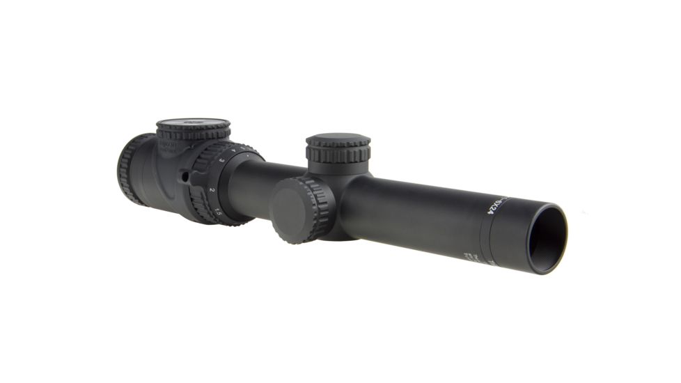 Trijicon AccuPoint TR-25 1-6x24mm Rifle Scope, 30 mm Tube, Second Focal Plane, Black, Green Circle-Cross Crosshair w/ Dot Reticle, MOA Adjustment, 200086