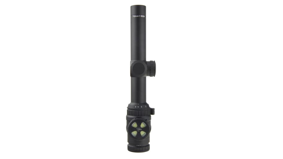 Trijicon AccuPoint TR-25 1-6x24mm Rifle Scope, 30 mm Tube, Second Focal Plane, Black, Green Circle-Cross Crosshair w/ Dot Reticle, MOA Adjustment, 200086