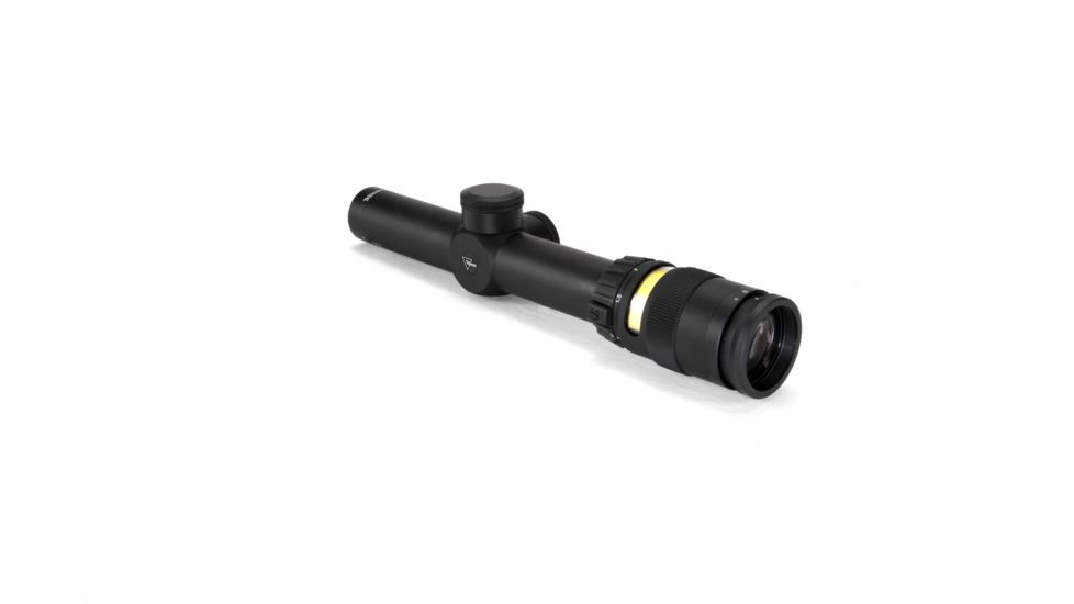 Trijicon AccuPoint TR-24 1-4x24mm Rifle Scope, 30 mm Tube, Second Focal Plane, Black, Amber German #4 Crosshair w/ Dot Reticle, MOA Adjustment, 200053