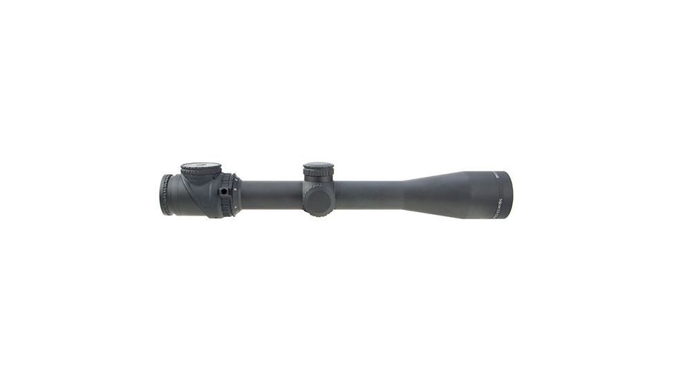 Trijicon AccuPoint TR-26 2.5-12.5x42mm Rifle Scope, 30 mm Tube, Second Focal Plane, Black, Red BAC Triangle Post Reticle, MOA Adjustment, 200105