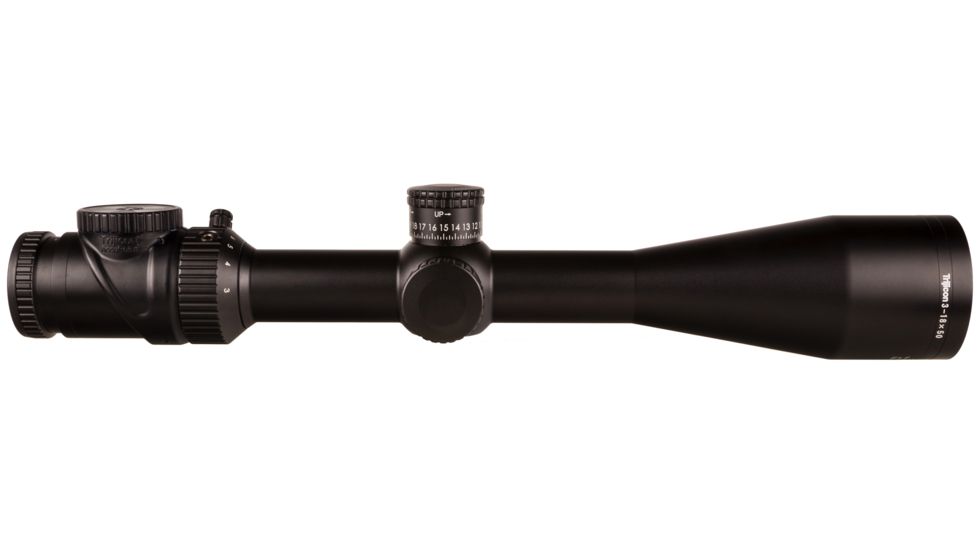 Trijicon AccuPoint TR-34 3-18x50mm Rifle Scope, 30 mm Tube, Second Focal Plane, Black, Green MOA Ranging Reticle w/ Dot, MOA Adjustment, 200158