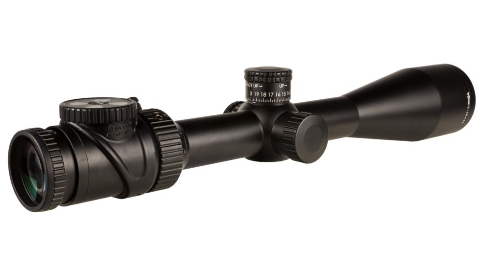 Trijicon AccuPoint TR-34 3-18x50mm Rifle Scope, 30 mm Tube, Second Focal Plane, Black, Green MOA Ranging Reticle w/ Dot, MOA Adjustment, 200158