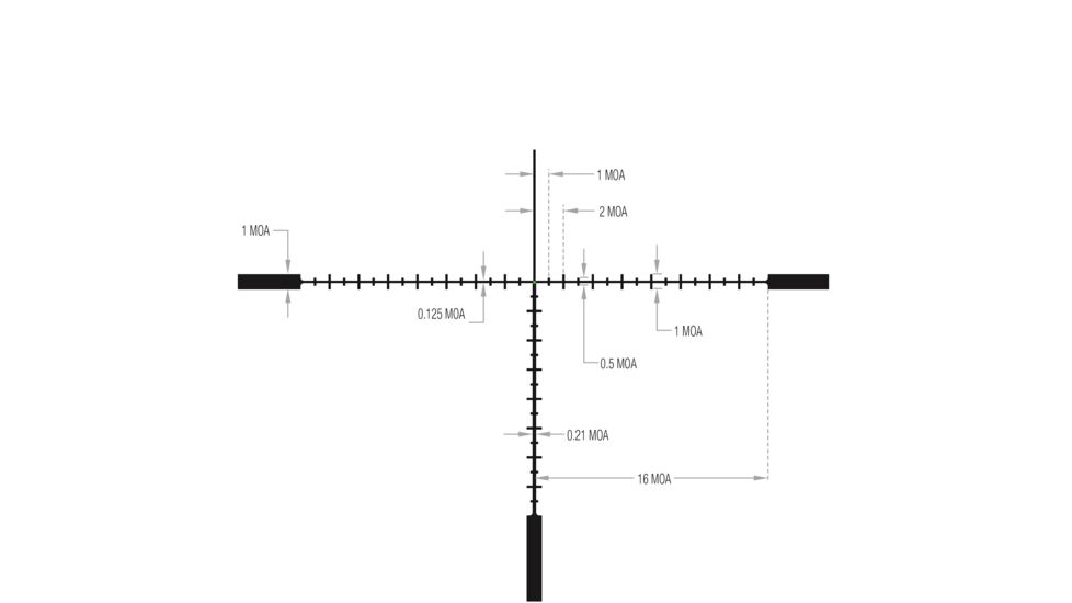 Trijicon AccuPoint TR-31 4-16x50mm Rifle Scope, 30 mm Tube, Second Focal Plane, Black, Green MOA Ranging Reticle w/ Dot, MOA Adjustment, 200147