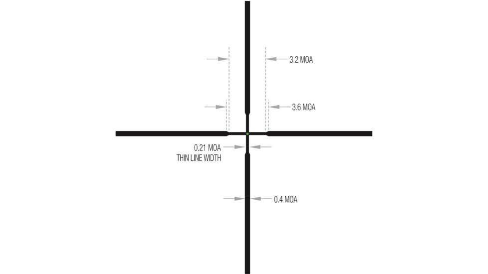 Trijicon AccuPoint TR-31 4-16x50mm Rifle Scope, 30 mm Tube, Second Focal Plane, Black, Green Standard Duplex Crosshair w/ Dot Reticle, MOA Adjustment, 200146