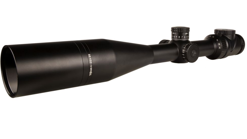 Trijicon AccuPoint TR-32 4-24x50mm Rifle Scope, 30 mm Tube, Second Focal Plane, Black, Green MOA Ranging Reticle w/ Dot, MOA Adjustment, 200157